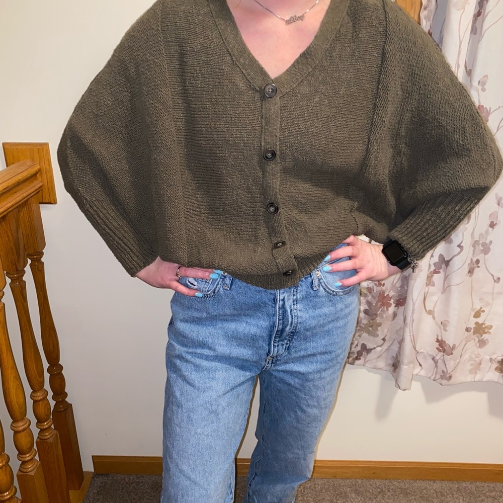 Women's Olive Green Sweater